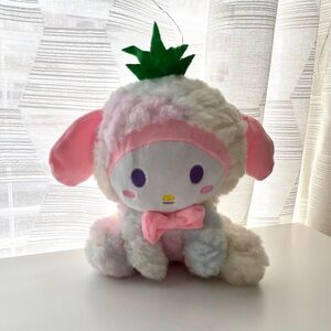 Pineapple head cover rabbit plush doll